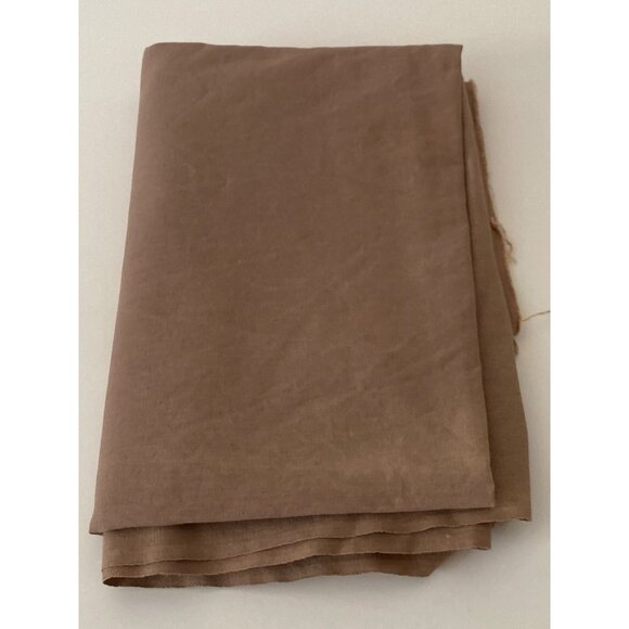 Fabric Ivory Brown Quilting sewing Arts Crafts Remnants VTG - Picture 4 of 11